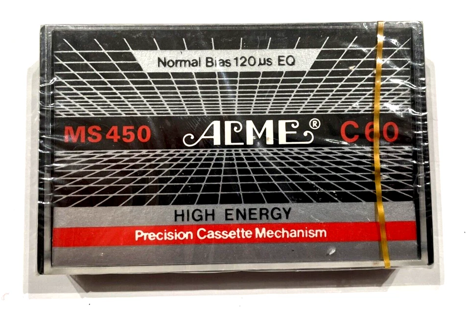ACME C 60 MS 450 vintage audio cassette blank tape sealed Made in China Type I Foto 1 de 2