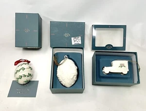 Vintage Lenox Christmas Ornaments , LOT OF THREE ! - Picture 1 of 6