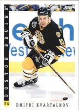 1993-94 Score Boston Bruins Hockey Card #187 Dmitri Kvartalnov