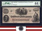 T-41 1862 100 $ monnaie confédérée "HOER NOTE" PMG 64 EPQ 10453.