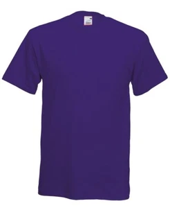 PAQUETE DE 5 CAMISETAS DE HOMBRE NUEVAS FRUTA DEL TELAR LISA 100% ALGODÓN BLANCO - Imagen 1 de 25