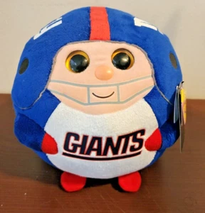 Ty Beanie Baby Ballz - NEW YORK GIANTS (8 Inch Size) NFL Football NEW NWT'S - Picture 1 of 6