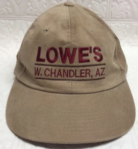 Lowe’s W. Chandler AZ Mens Employee Store Work Hat Beige Tan Baseball Cap - Picture 1 of 5