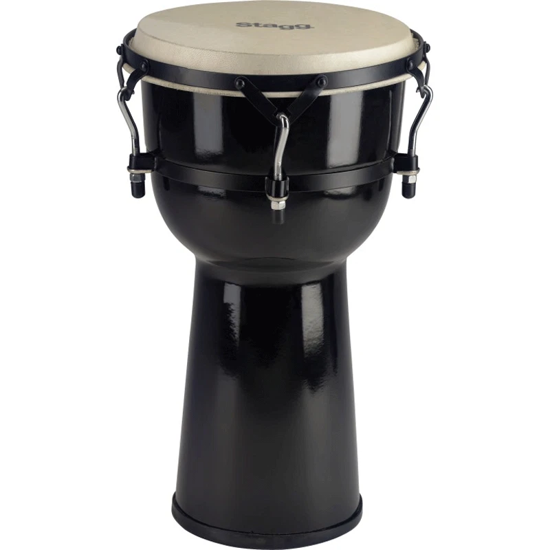 DJEMBE DIAMETRE PEAU 10  POUCES COULEUR NOIR HAUTEUR 48 CENTIMETRE - Photo 1/1