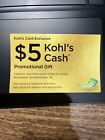 Kohls $5 Kohls Cash!! (can use 6 kohls cash per transaction)