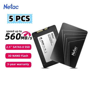5PCS Netac 2TB 1TB 512GB 256GB Internal SSD 2.5' SATA3.0 Solid State Drive lot - Afbeelding 1 van 18