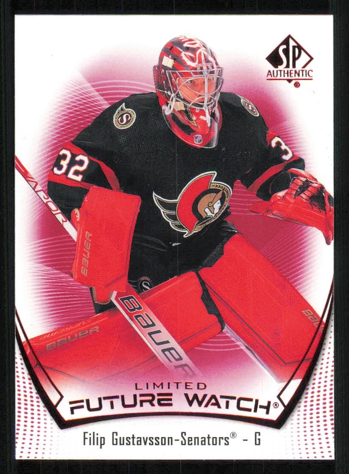 2021-22 SP Authentic Limited Red #148 Filip Gustavsson FW - Image 1 of 2