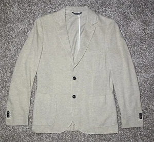 GANT Men’s Jacket Sports Coat 2 Button Side Vent Solid Beige Size 46 (36 US) New - Picture 1 of 24