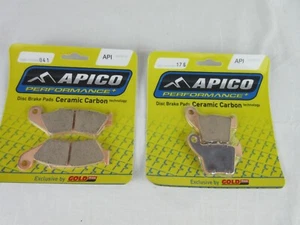 Honda CR250 02-07 front & rear brake pads 041 176 apico motocross - Picture 1 of 1