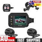 Motorcycle DVR HD 1080P Front Rear View Dash Cam Parking Monitor Video Recorder