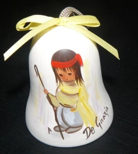 Vintage 1989 Annual Limited Edition De Grazia Collectible Ornament Bell EUC - Picture 1 of 2