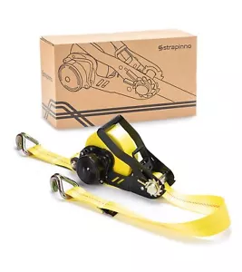 STRAPINNO Retractable Ratchet Tie-Down Strap - 2 in x 27 ft Heavy-Duty Strap ... - Picture 1 of 6