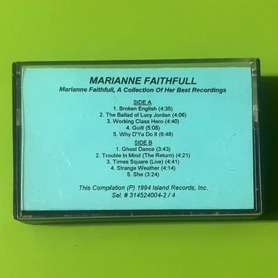 Marianne Faithfull ‎– Faithfull - A Collection Of Her Best Recordings Promo Tape - Image 1 of 3