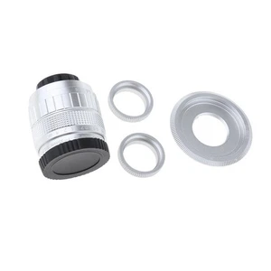 35mm f1.7 CCTV Lens+C Mount Adapter+2 Macro Rings for Sony Nex Camera - Picture 1 of 8
