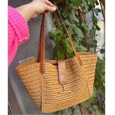 Bolso de Mano Tom Ford Rafia Mediano Tara Foto 1 de 4