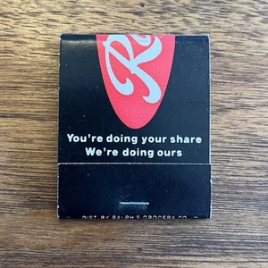 Vtg 1960s Ralph's Matchbook Grocery Store Market Los Angeles CA Matches Full - Picture 1 of 5