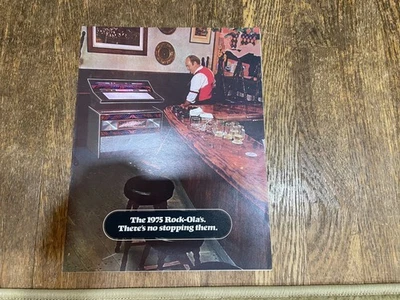 1975 Rock Ola Jukebox 459 460 Flyer Brochure Vintage 1970's - Image 1 of 3