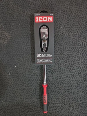 ICON R2LKG 3/8 INCH DRIVE G2 14 INCH LOCKING FLEX HEAD RATCHET - Image 1 of 4