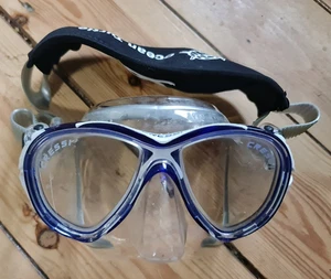 Cressi Big Eyes Evo Crystal Twin Lens Dive Mask - Blue Frame - Picture 1 of 2