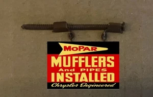 WEATHERED METAL HO SCALE HANGING BUILDING SIGN MOPAR MUFFLER SHOP HOH35 - Picture 1 of 2