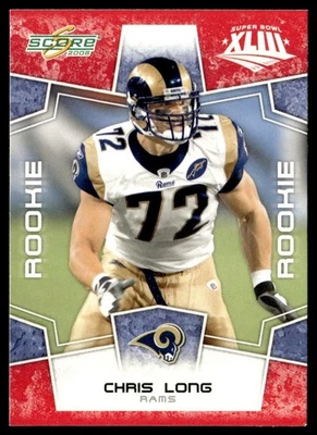 2008 Score Super Bowl XLIII Chris Long Rookie St. Louis Rams #332 - Image 1 of 2