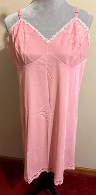 Vestido rosa claro sin mangas talla grande Foto 1 de 2