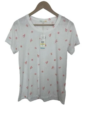 C&C California Womens The Karlie Tee Crab Star Print White Size Medium NWT - Image 1 of 4