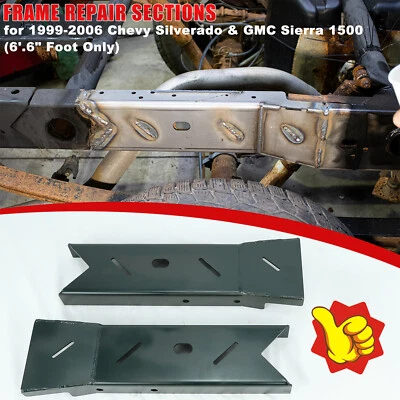 Sección de reparación de cuadro trasero para Chevy Silverado 1999-2006 y GMC Sierra 1500 6'. 6" Foto 1 de 4