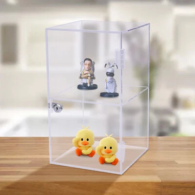 2-layer Acrylic Display Case Dustproof & Waterproof Collection Display Shelf - Image 1 of 4