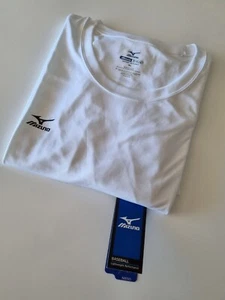 #NEW# Mizuno Long Sleeve White Sport Shirt - XL (XXL) Baseball Golf or Exercise - Picture 1 of 5