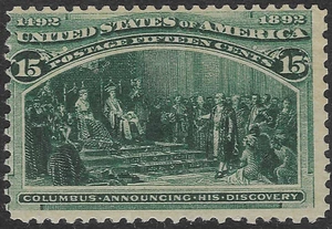 USA 1893. 15c. GREEN, FINE MNH. SG. 243. (C841) - Picture 1 of 2