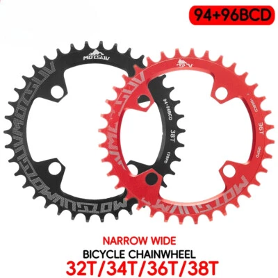 圆形 94BCD/96BCD 32/34/36/38T 山地自行车链条曲柄山地车自行车零件 — 第 1/4 张图片