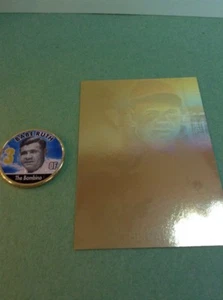 Babe Ruth Half Dollar and 1992 Hologram Card - Picture 1 of 12