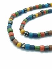 1 Strand Rare Old Venetian African Trade Glass 5.8mm Beads Vintage Multi Color