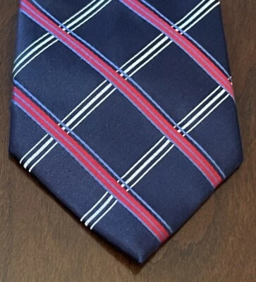 U.S Polo Assn. Corbata de cuello azul roja hecha a mano 100 % poliéster para hombre hecha en China Foto 1 de 4