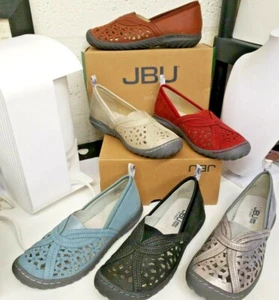 JBU Schuhe Damen Slipper Flats Boot GRÖSSE & FARBE WÄHLBAR NEU Pecan Wanderschuhe - Bild 1 von 15