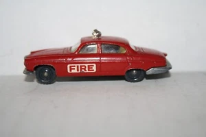 JAGUAR MK10 FIRE DEPT. CAR DIECAST-1/64-GOOD-RED-HUSKEY MODELS-GREAT BRITAIN - Picture 1 of 6