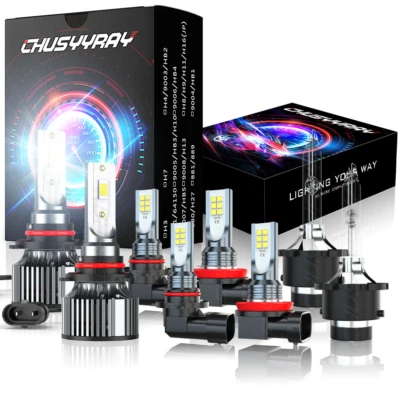 Faros diurnos Hi/Lo DRL + bombillas antiniebla para Infiniti M35 2006-2010 8 piezas Foto 1 de 4