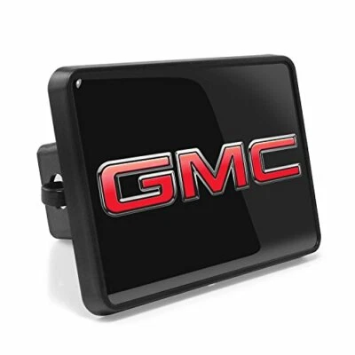 GMC ABS Plastic 2" x2" inch Plug Tow Hitch Cover with Free Clip - Image 1 of 2