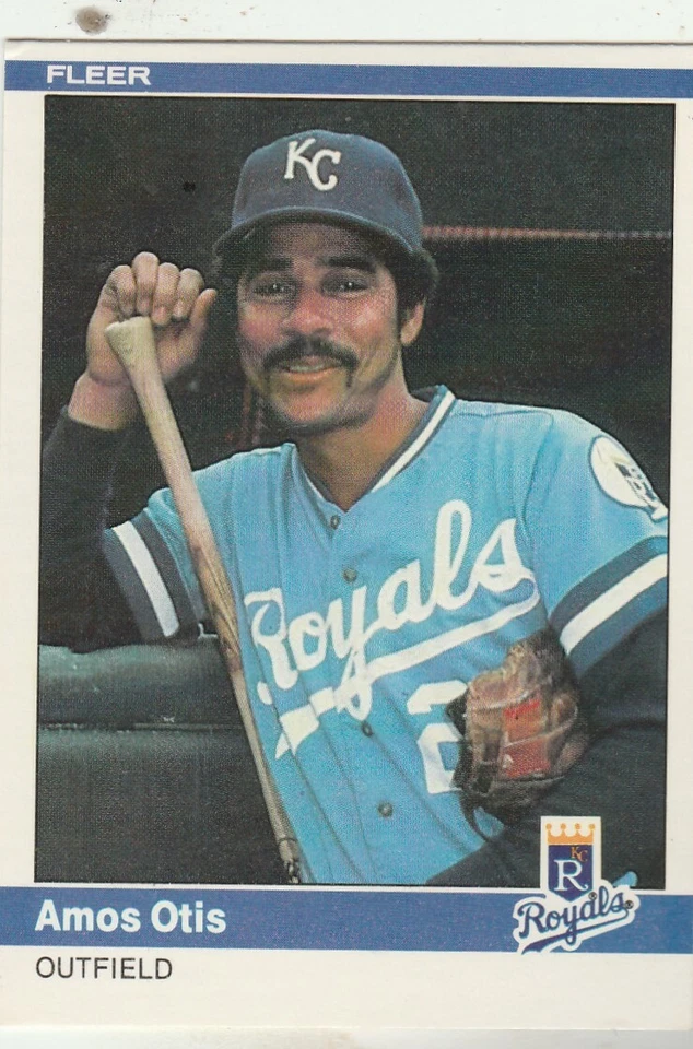 FREE SHIPPING-MINT-1984 Fleer #351 Amos Otis Kansas City Royals PLUS BONUS CARDS - Image 1 of 1