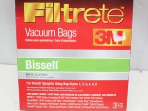 Filtrete 3M Bissell Sacchetti Aspirapolvere Universali Micro Allergeni, 3 Ct 66707A/66707Q - Foto 1 di 3