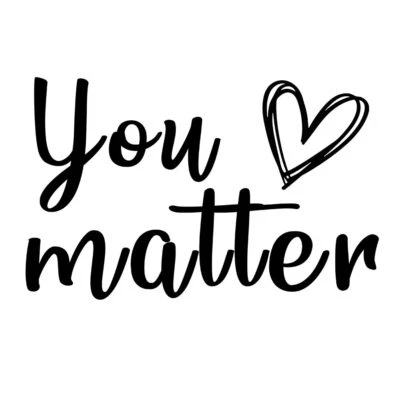 You Matter Quotes Decal Vinyl You Matter Sticker for Car Home Wall Door Window Foto 1 de 4