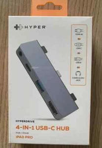 4-in-1 USB-C / HDMI 4K / USB-A / 3.5mm Audio Jack iPad Pro Hub ** SEALED BOX ** - Bild 1 von 4