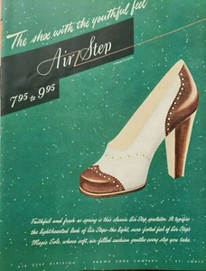 Zapatos de Colección Air Step Espectador Anuncio Impreso Efímero Arte Decoración - Imagen 1 de 1