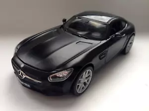 Maisto circa Bburago taglia Mercedes-Benz AMG GT modello da collezione nero opaco - 1:24 - Foto 1 di 16