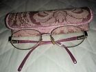 Vintage Escada Ves528 Metalic Pink W/ Pink Arms Women's Eyeglasses