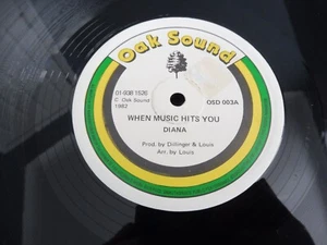Diana - When Music Hits You 1982 UK 12" OAK SOUND ROOTS DUB DILLINGER - Bild 1 von 3