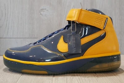 Rare Nike Air Force 25 (2006) Navy/Gold Basketball Shoes Size 9.5-11.5 - Image 1 of 4