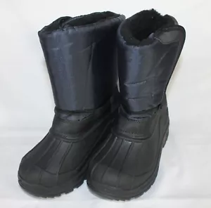 Stivali da neve SKADOO bambino blu navy ragazzo/ragazza pull on foderati sherpa nuovi senza etichette - Foto 1 di 7