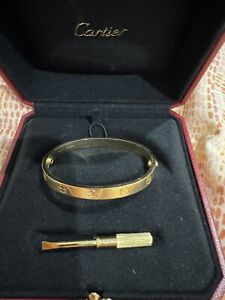 Cartier Love Bracelet 17cm. Genuine With Authentication Certificate
